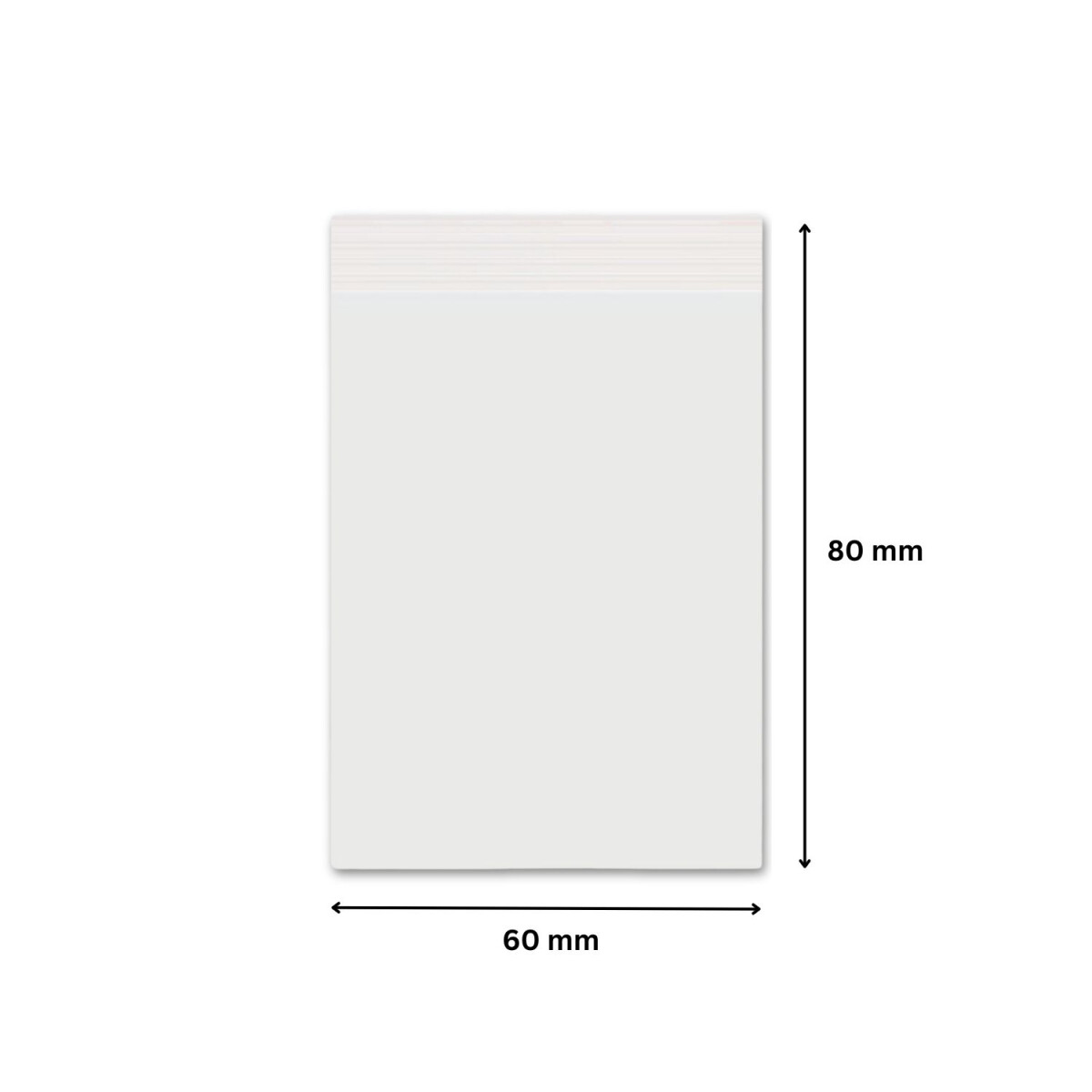 Druckverschlussbeutel 60 x 80 mm - 50µ