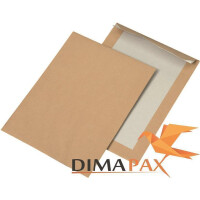 Pappr&uuml;ckwand Versandtaschen  DIN C5 162 x 229 mm BRAUN