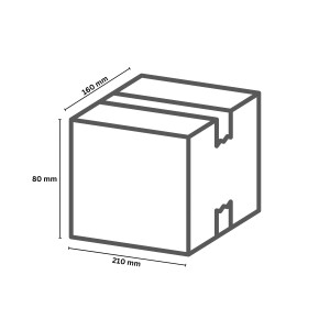 DHL Kleinpaket 210x160x80 mm (205x155x70 mm)